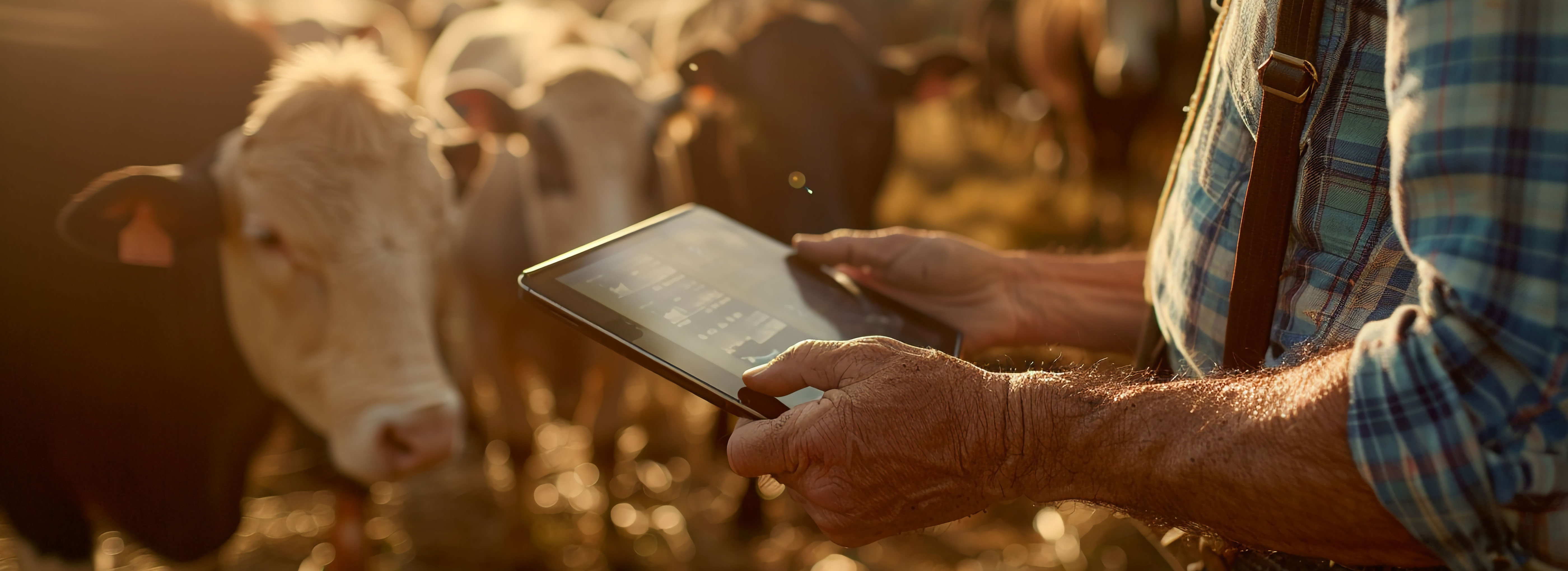 Cattleman Holding Tablet Cattleman Holding Tablet