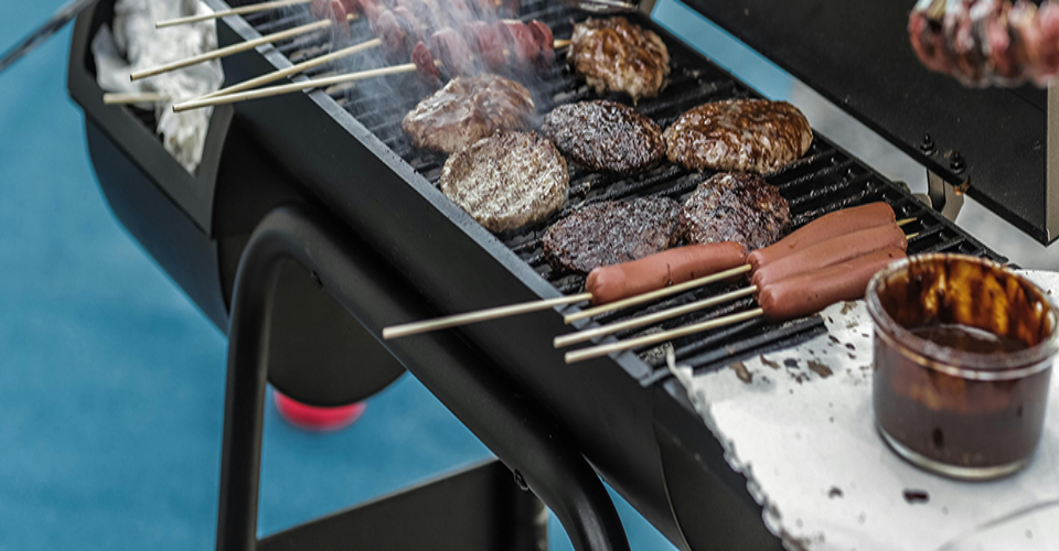 Meat on the grill. Meat on the grill.