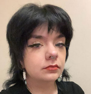 Woman with black hair