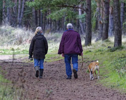walking couple